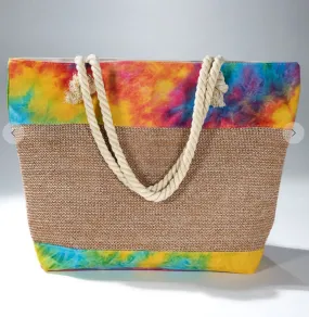 #K228 Woven In Vivid Colors Tote Bag