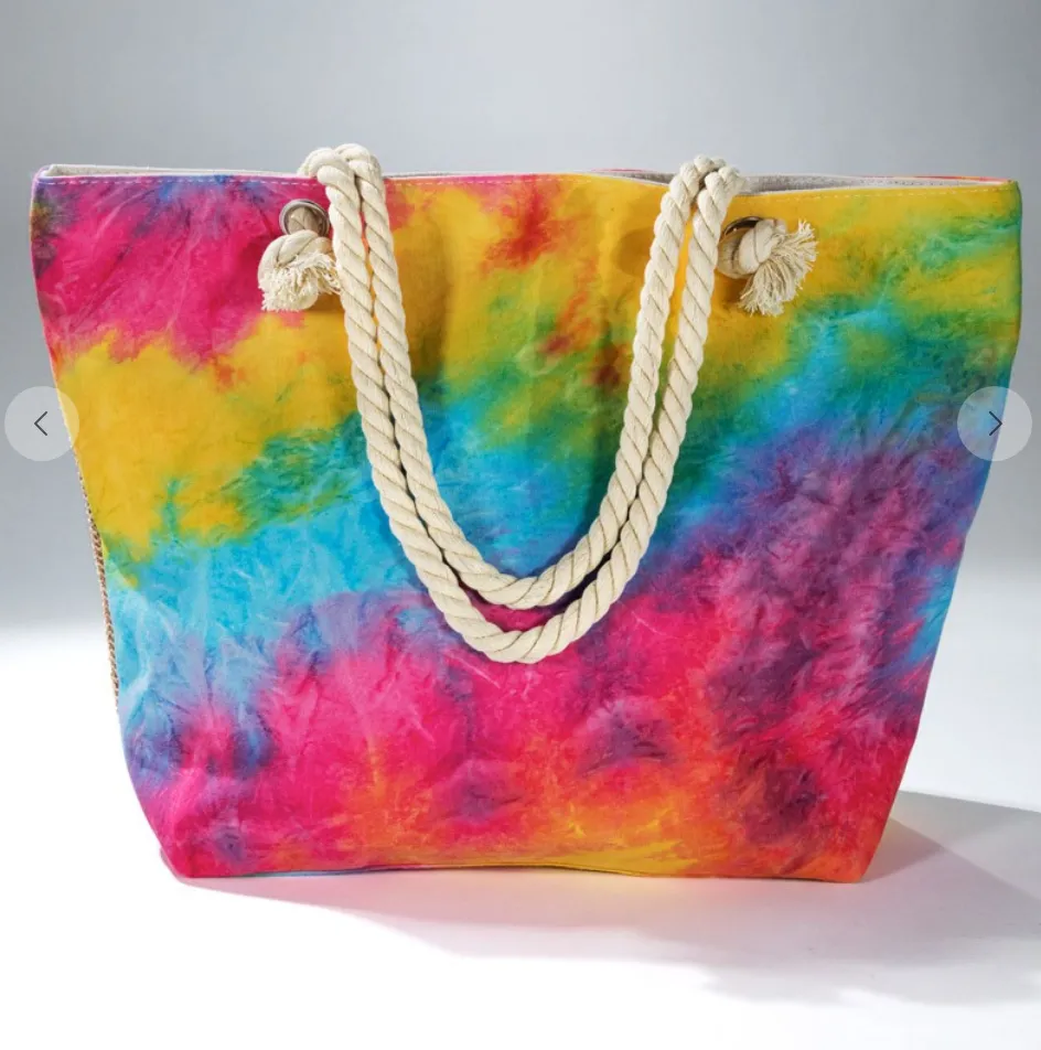 #K228 Woven In Vivid Colors Tote Bag