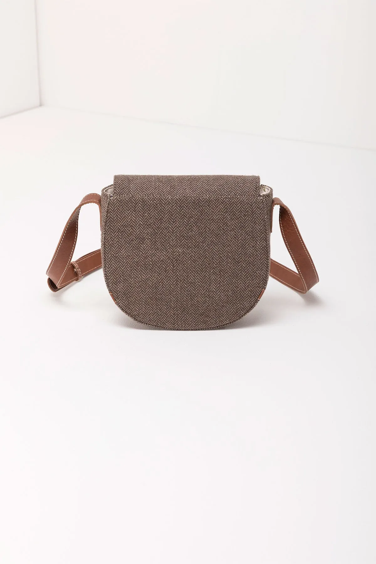 Ladies Tweed Saddle Bag - Pippa