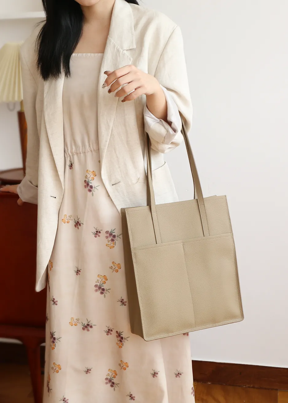 Lidia Genuine Leather Tote Bag