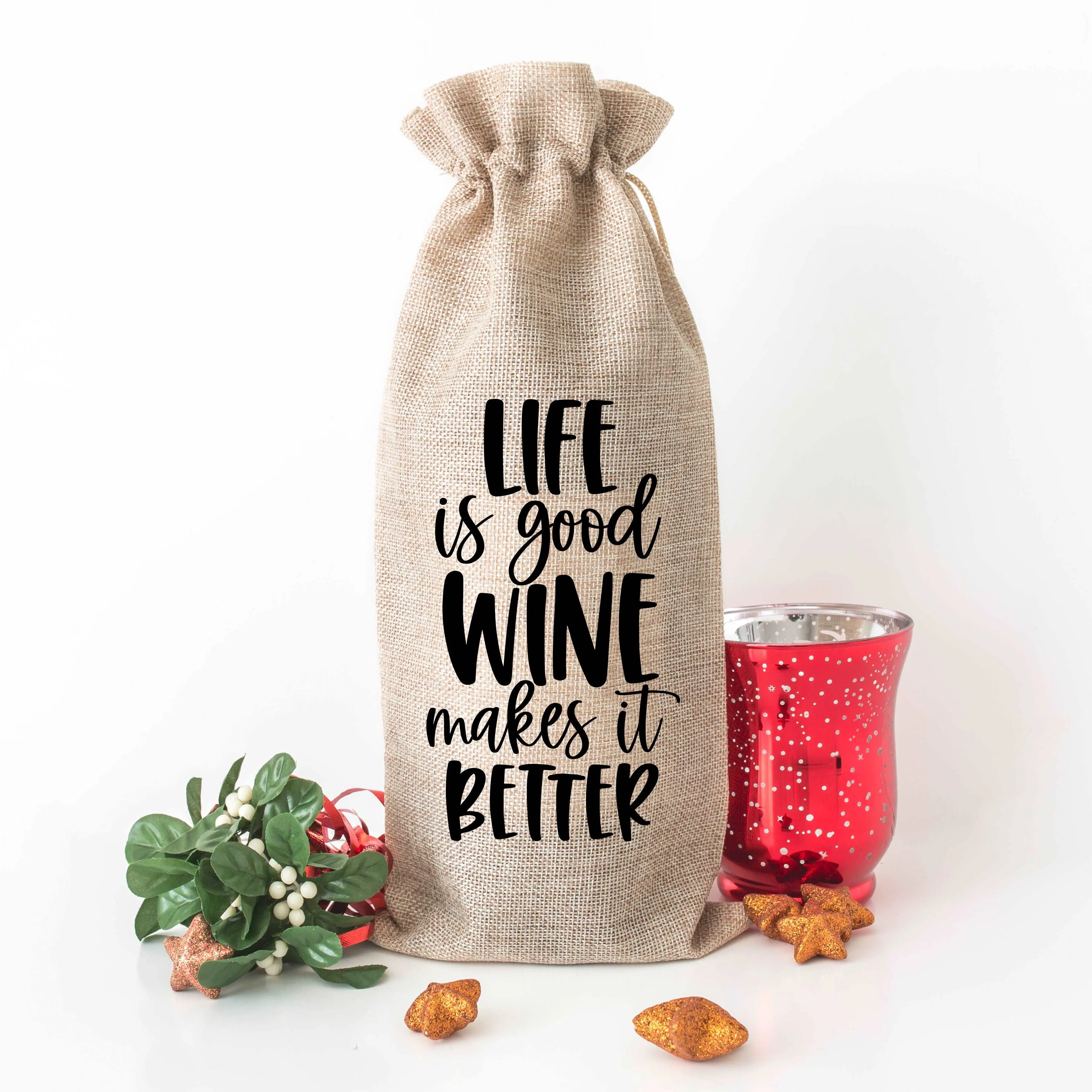 Life is Good - Wine Bag