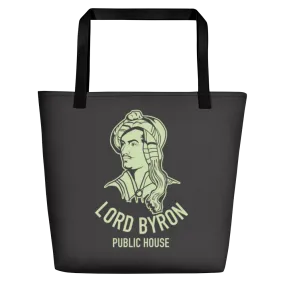 Lord Byron Black Tote Bag