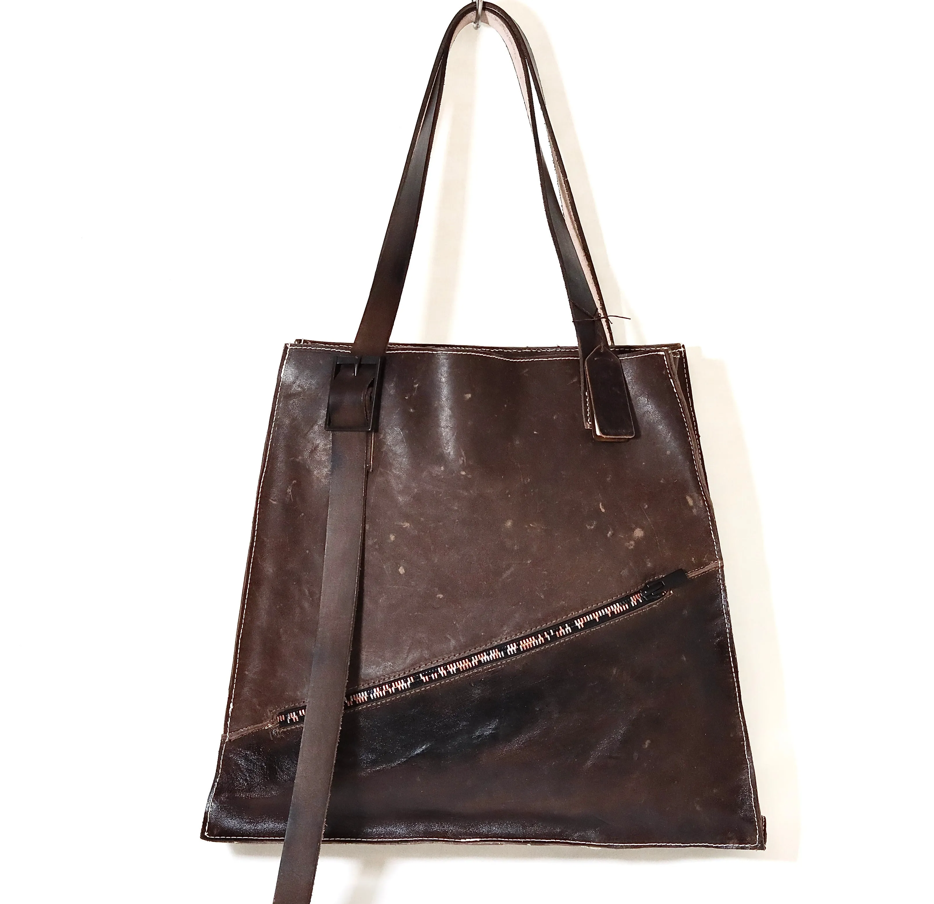 Lozenge Tote |  Choc frisone