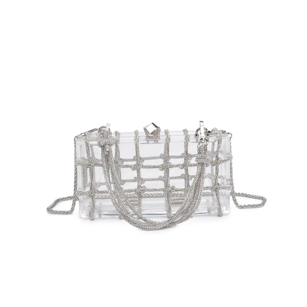 Lucite Crystal Rhinestone Evening Bag