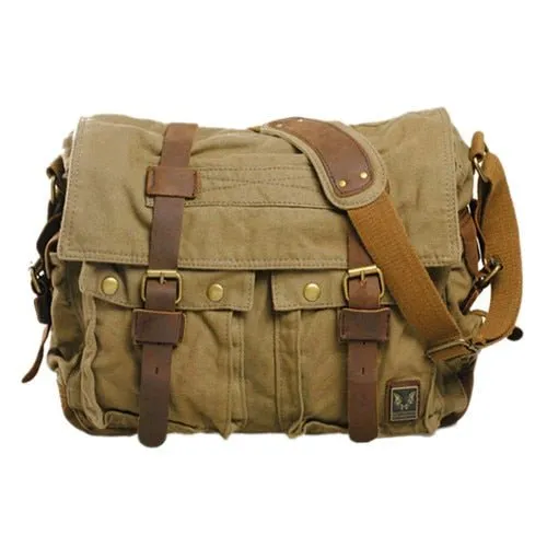 Men Military Army Vintage Crossbody Bag Men's Messenger Shoulder large Bags Casual Teenagers High Quality shoulder bag