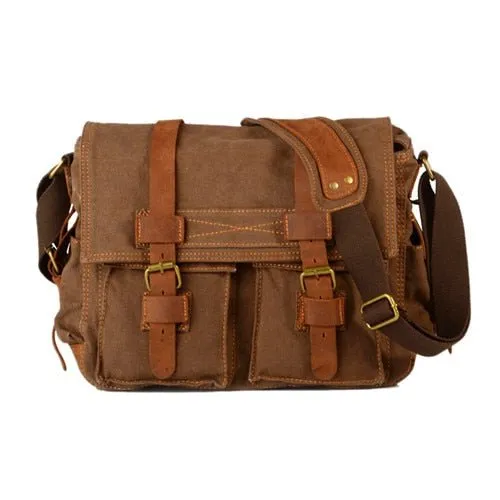 Men Military Army Vintage Crossbody Bag Men's Messenger Shoulder large Bags Casual Teenagers High Quality shoulder bag