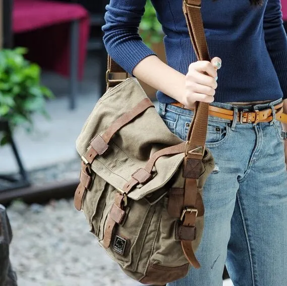 Men Military Army Vintage Crossbody Bag Men's Messenger Shoulder large Bags Casual Teenagers High Quality shoulder bag