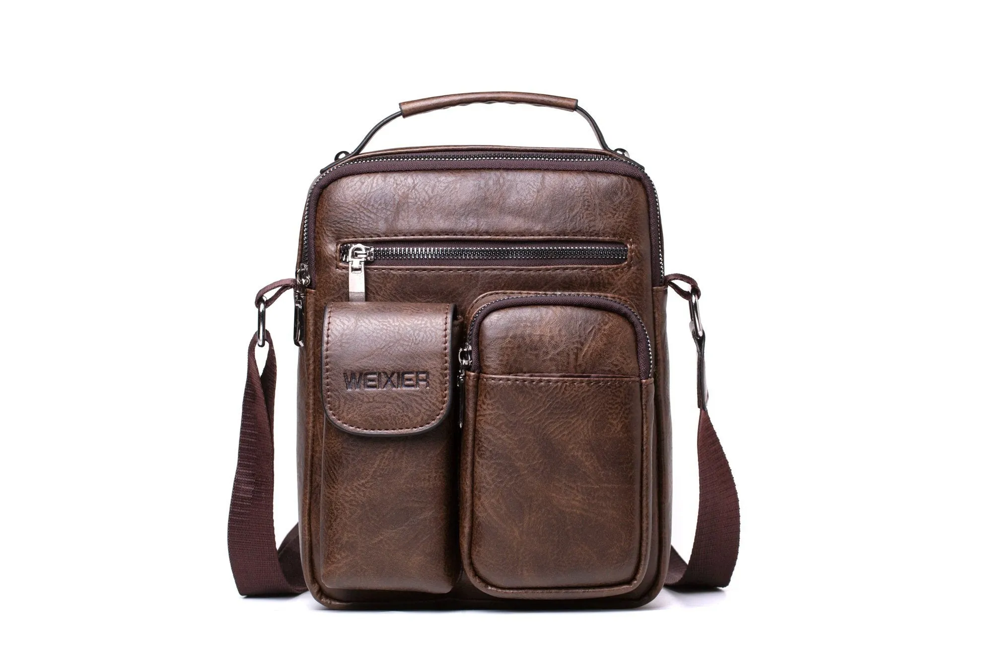 Men’s Shoulder Bag - Dark Brown (8633)