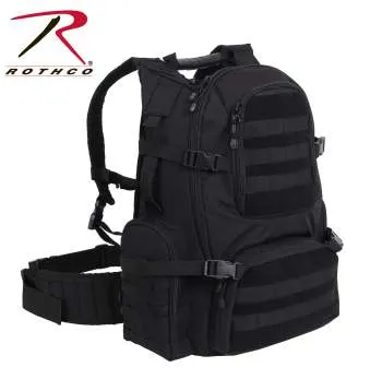 Multi-Chamber MOLLE Assault Pack - Black