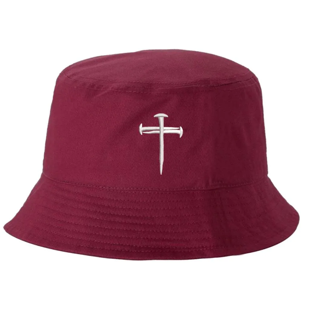 Nail Cross Bucket Hat - Cross Bucket Hat