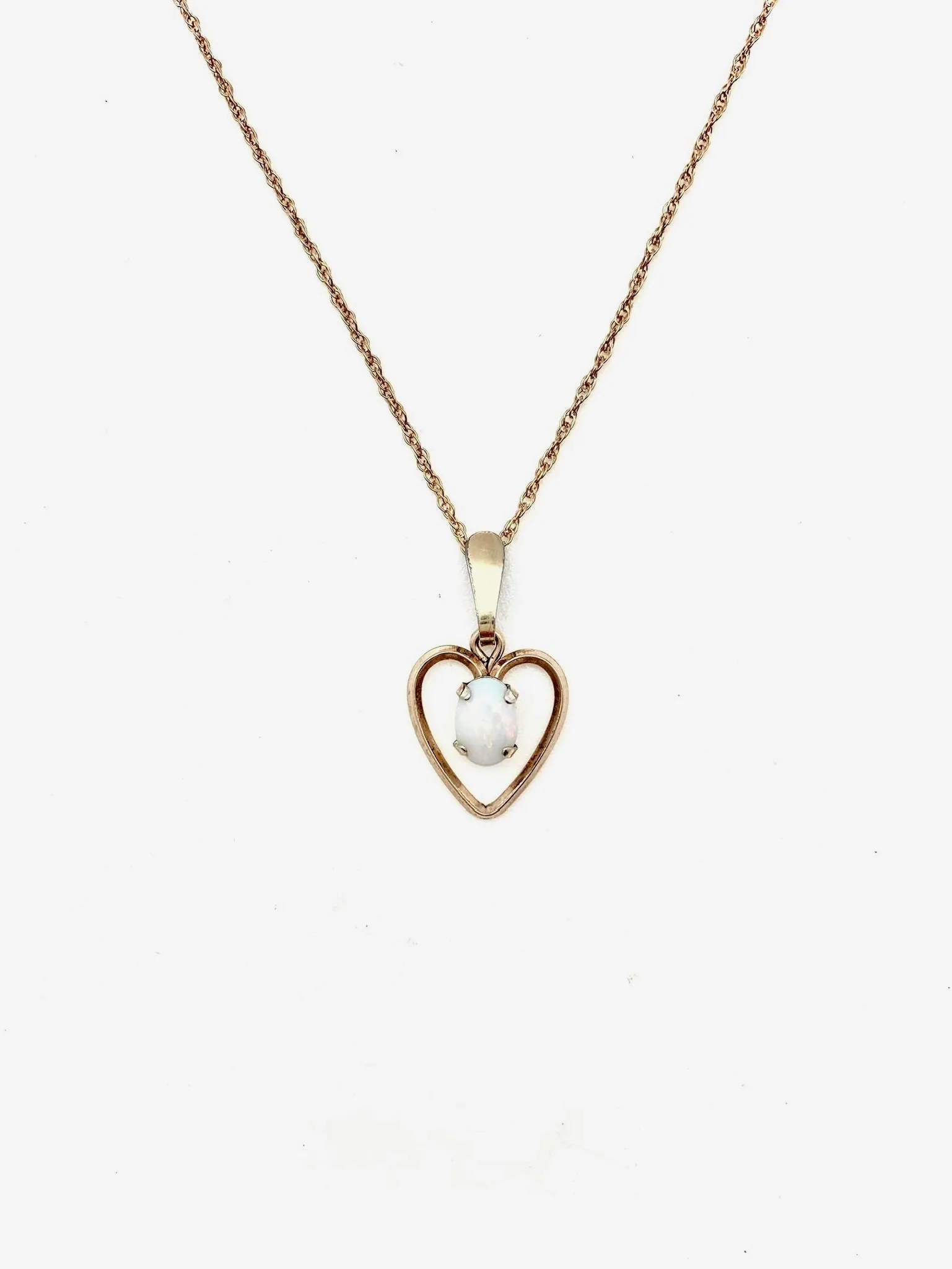 Opal Celine Heart Necklace