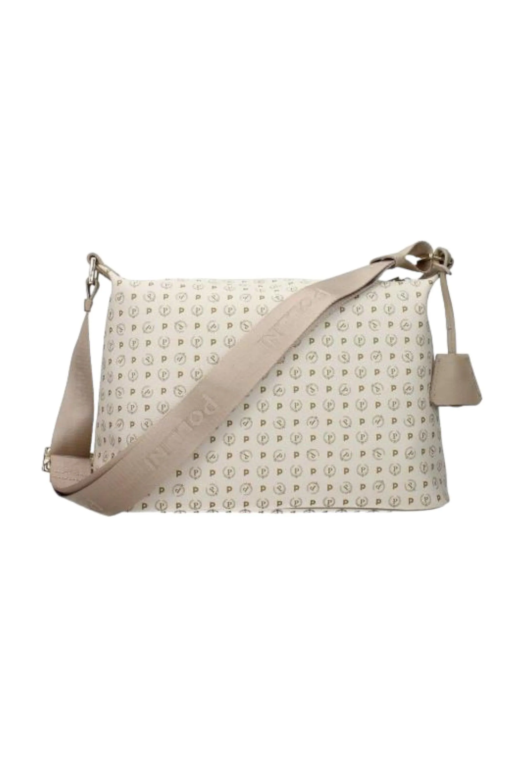 POLLINI Borsa Tracolla Messenger Donna Avorio Ghiaccio TE8400PP02Q1110A