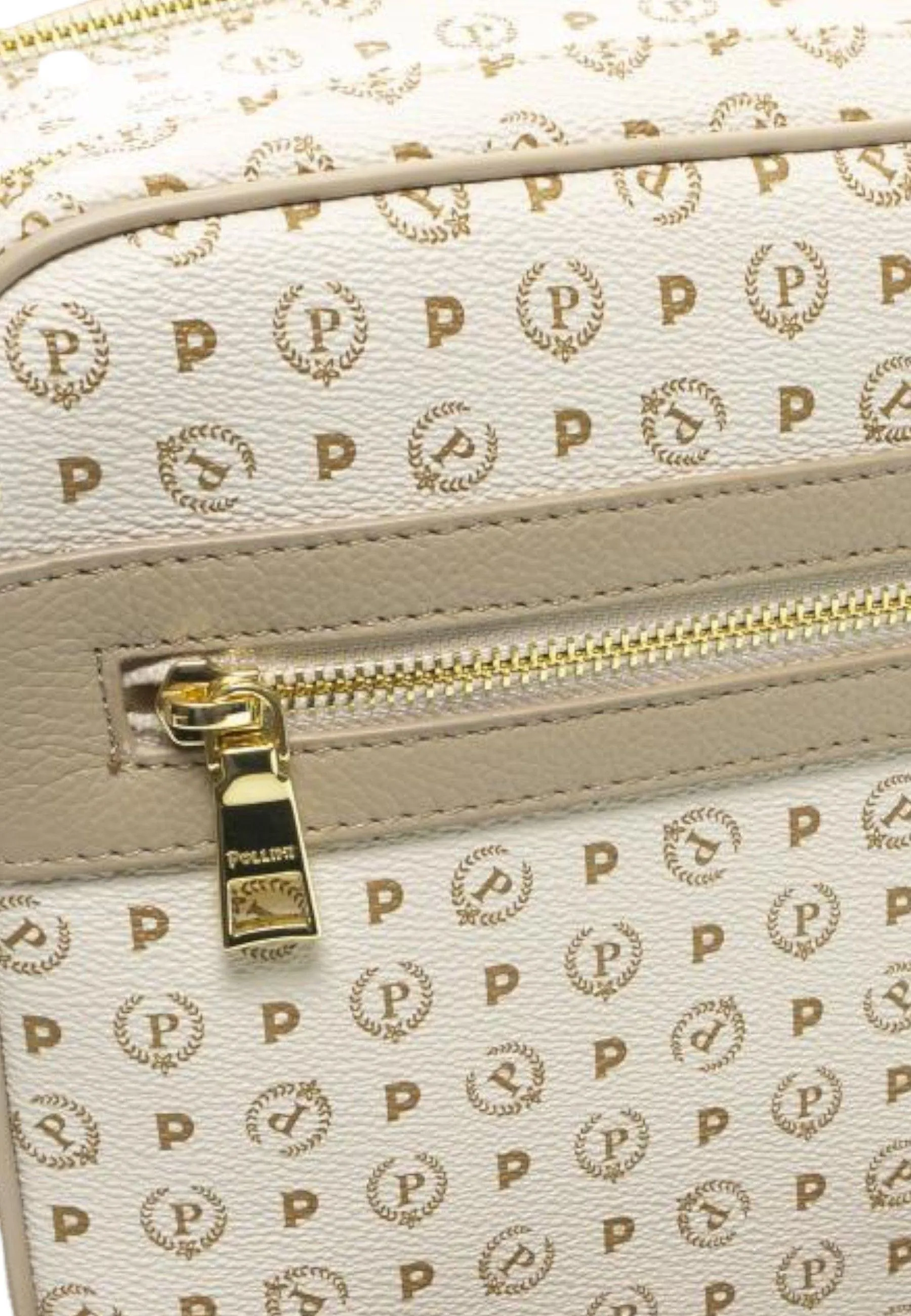 POLLINI Borsa Tracolla Messenger Donna Avorio Ghiaccio TE8402PP02Q1110A