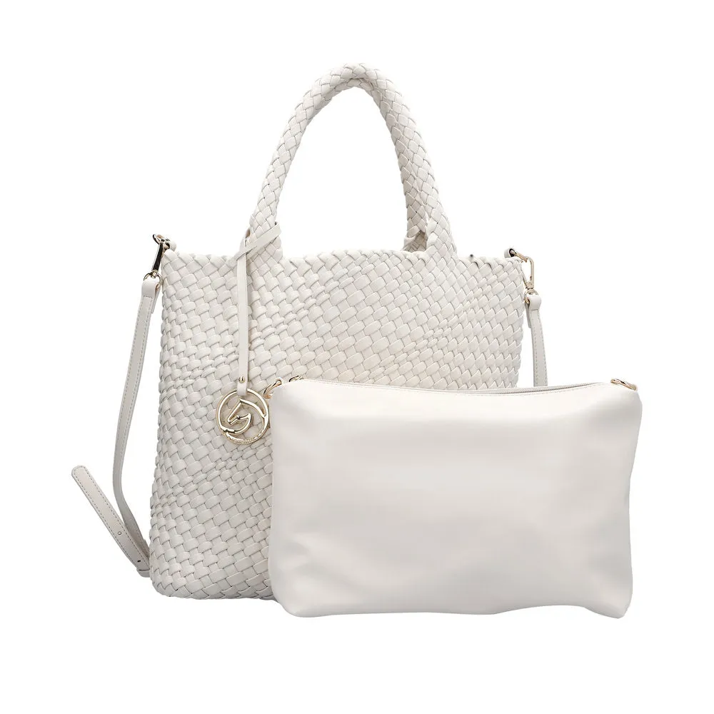 Remonte Handbag White Inerwoven Upper Shoulder Strap Q0761-80