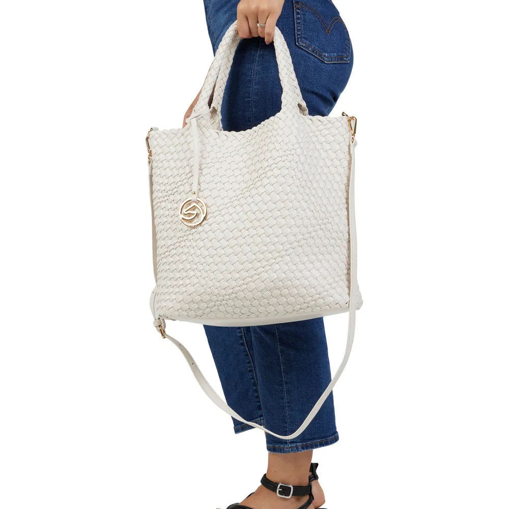 Remonte Handbag White Inerwoven Upper Shoulder Strap Q0761-80