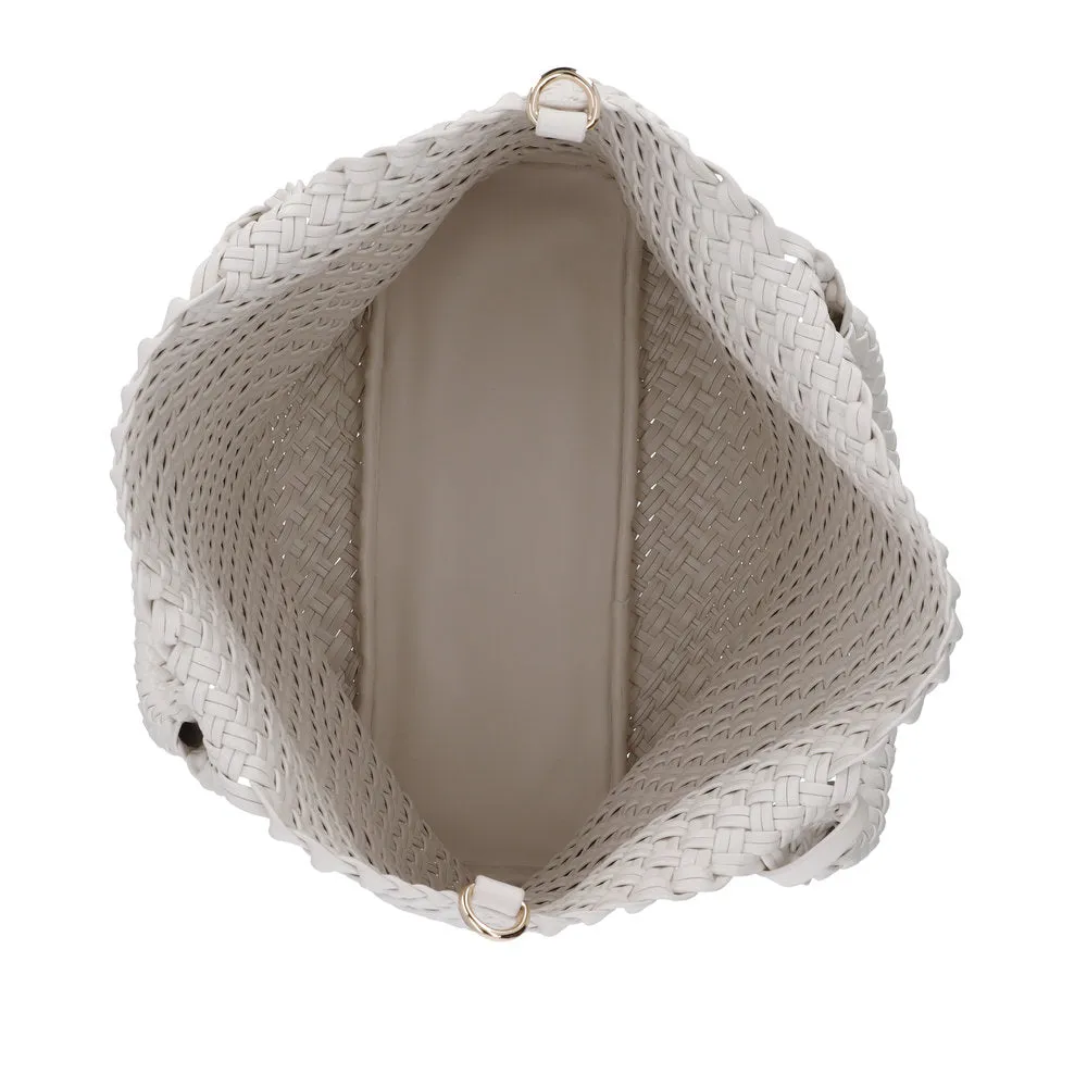 Remonte Handbag White Inerwoven Upper Shoulder Strap Q0761-80