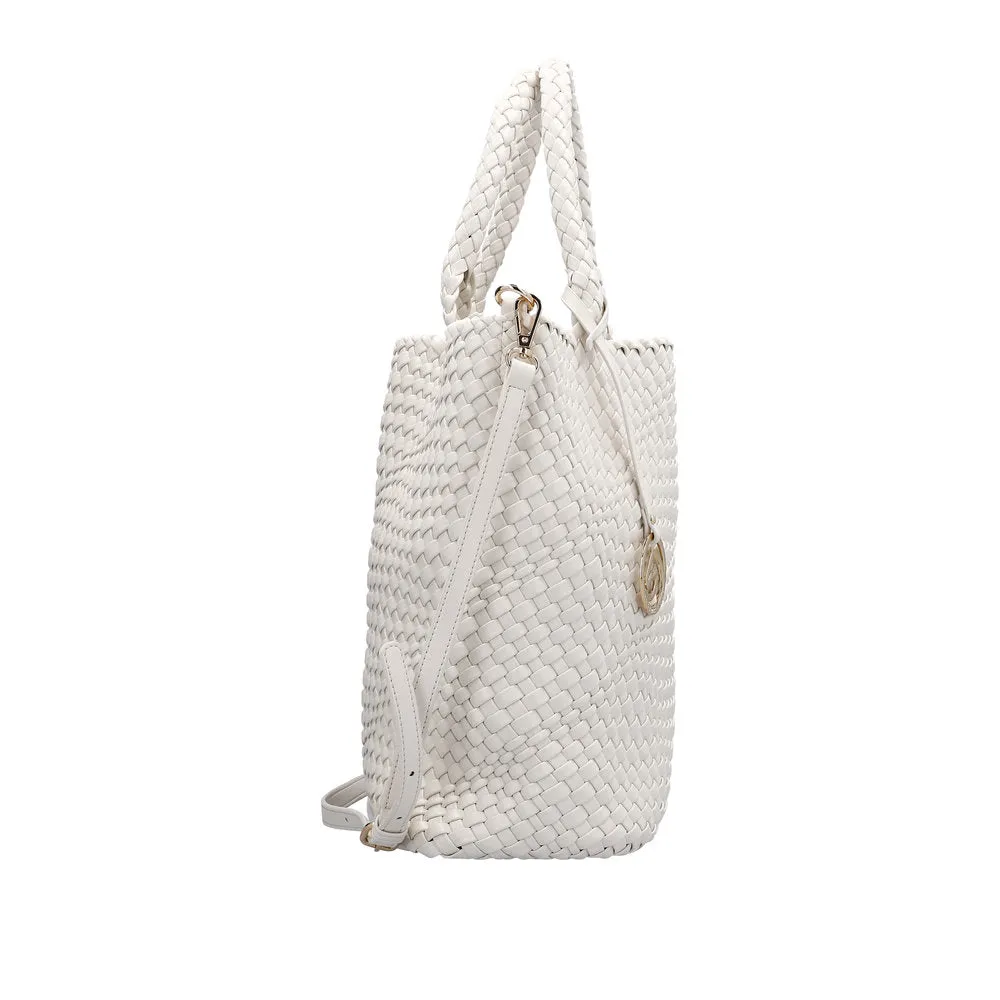 Remonte Handbag White Inerwoven Upper Shoulder Strap Q0761-80