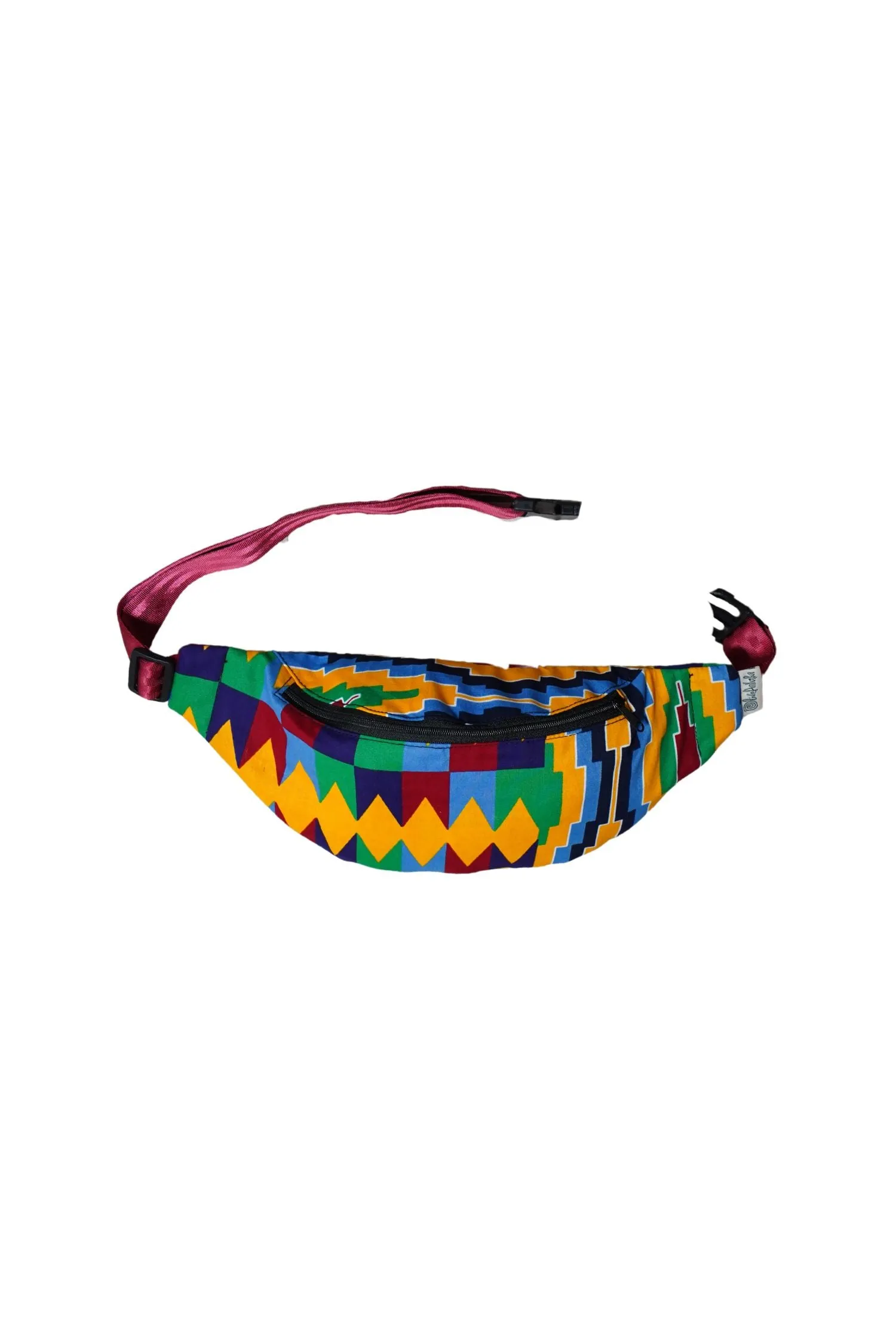 Seye Waistbag - Yellow Kente African Ankara Wax Cotton Print - 15