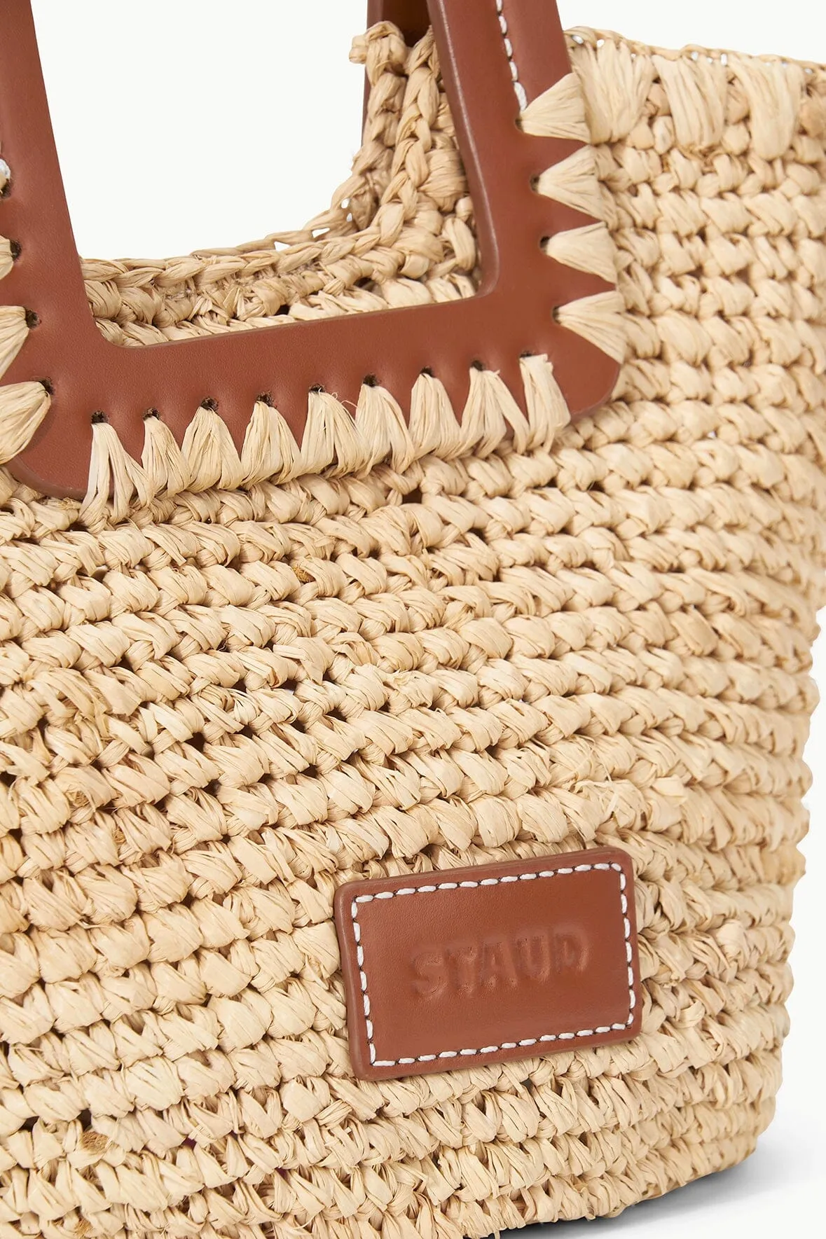 SHIRLEY MINI BUCKET BAG | NATURAL RAFFIA