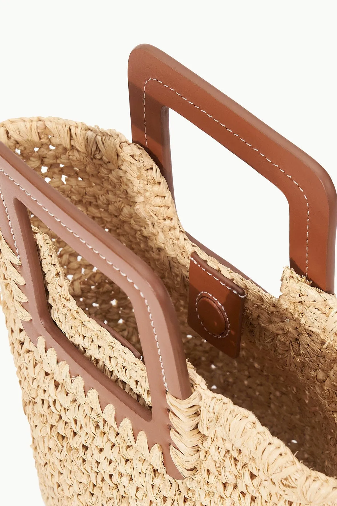 SHIRLEY MINI BUCKET BAG | NATURAL RAFFIA