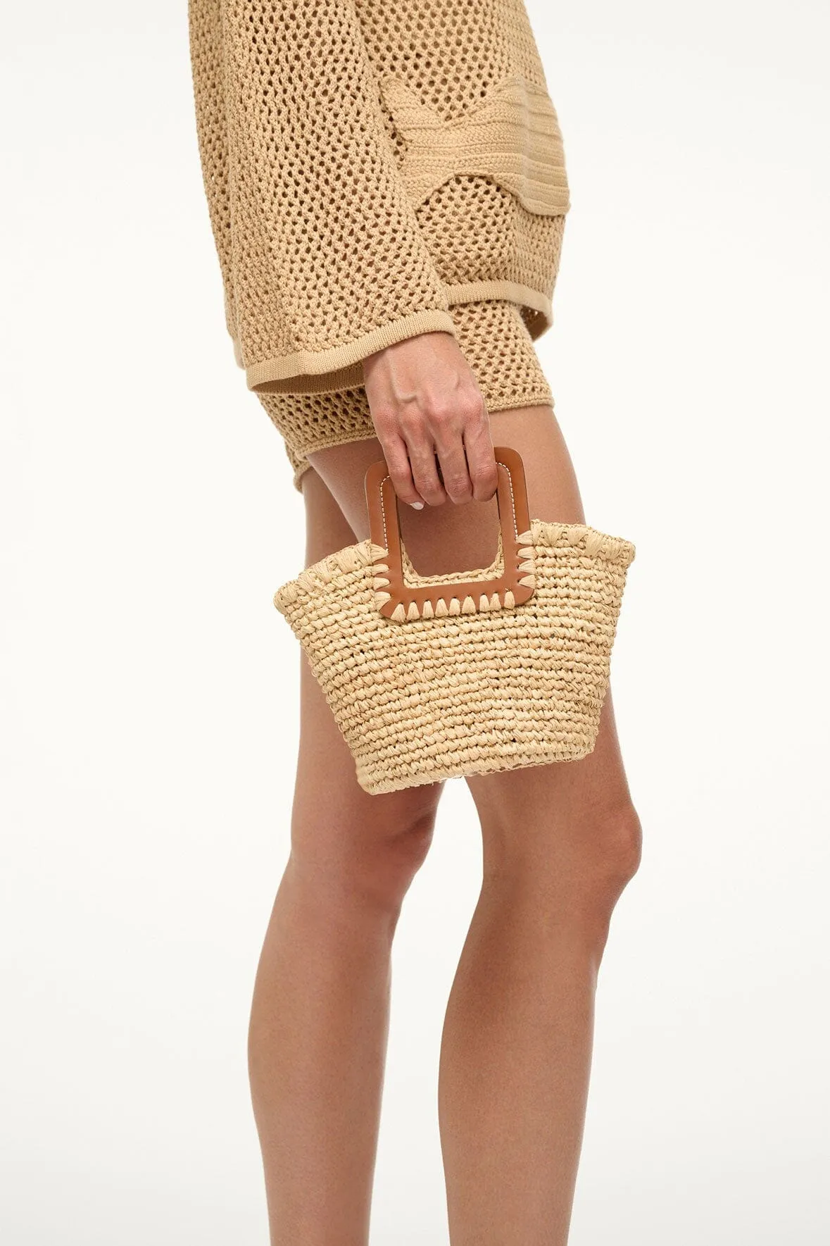 SHIRLEY MINI BUCKET BAG | NATURAL RAFFIA