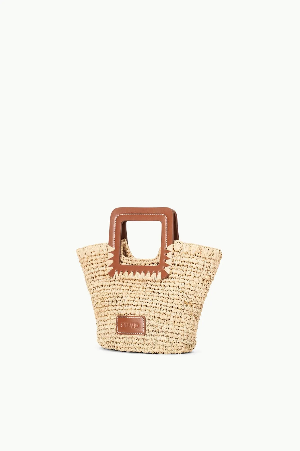 SHIRLEY MINI BUCKET BAG | NATURAL RAFFIA