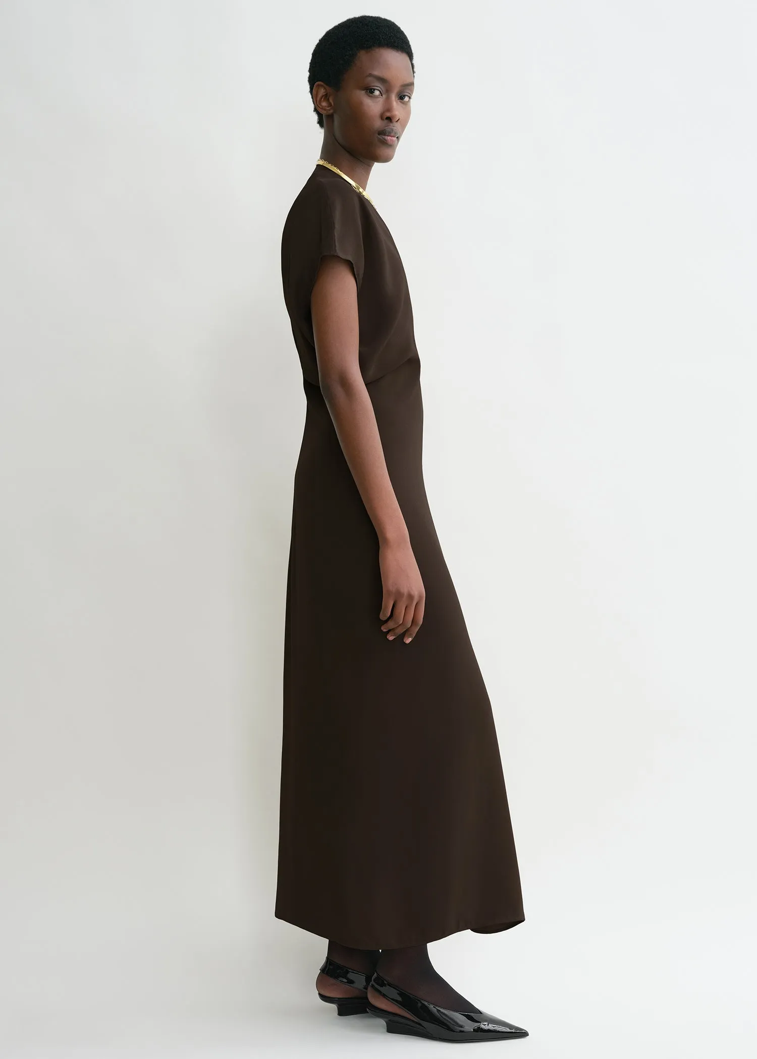 Slouch waist dress bark