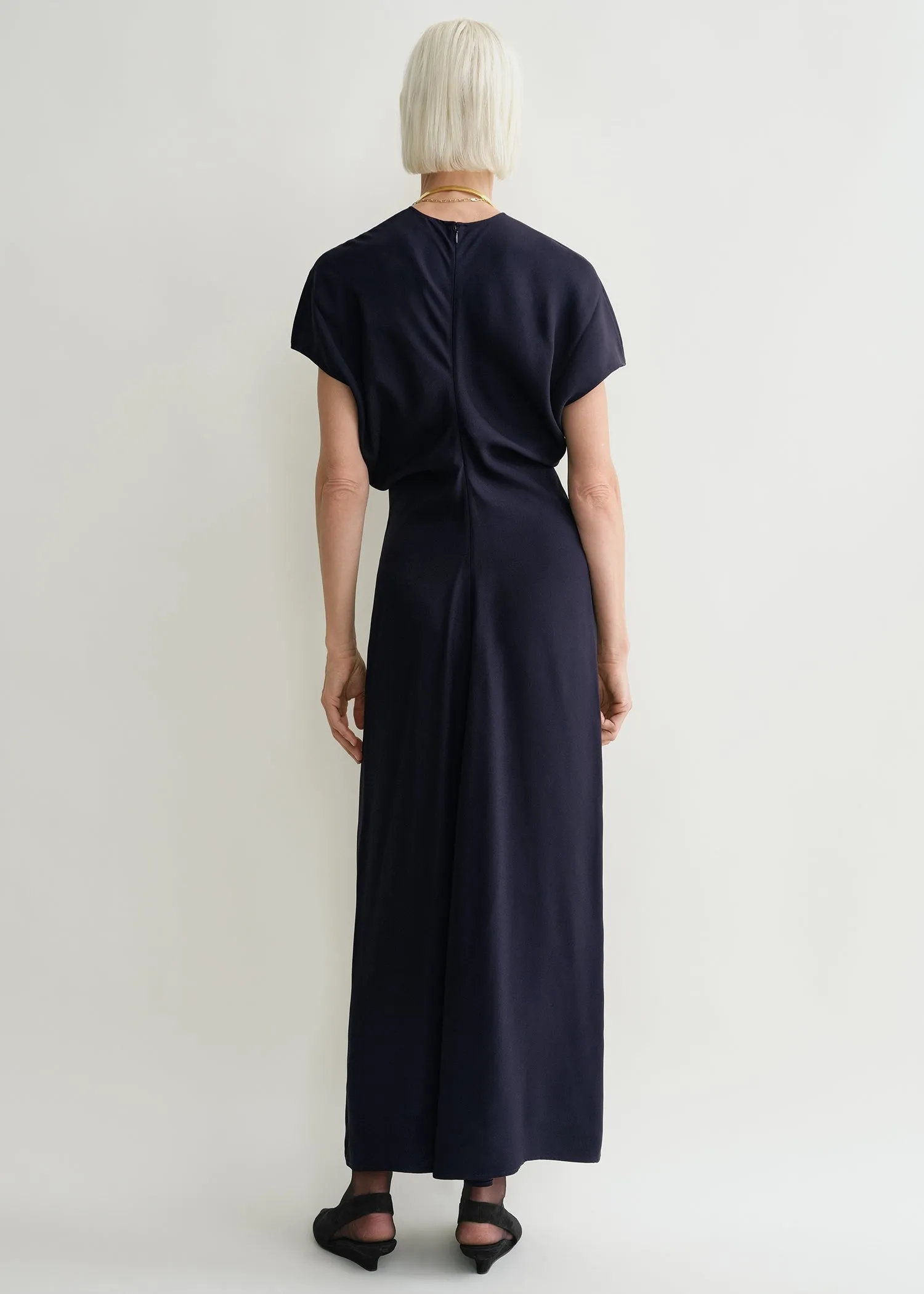 Slouch waist dress navy