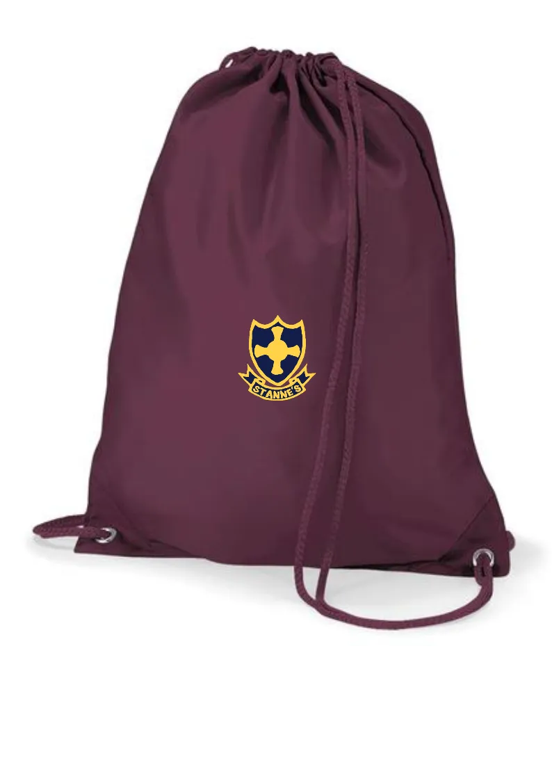 St Anne's R.C. Primary School Burgundy Gym Bag