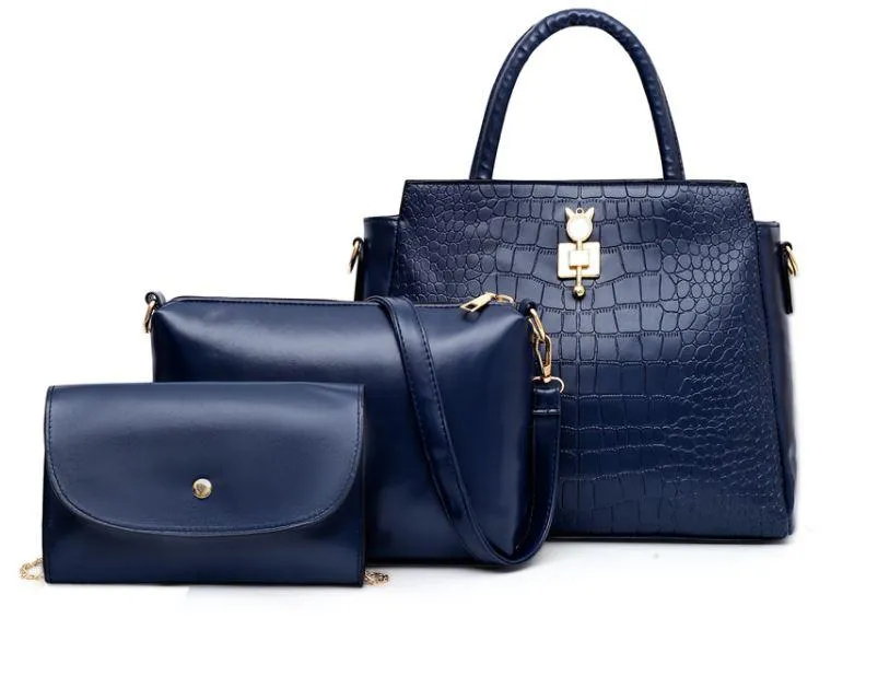 The Onassis 3 Bag Set in Black