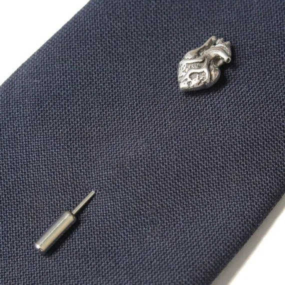 Tiny Anatomical Heart Ascot Stickpin