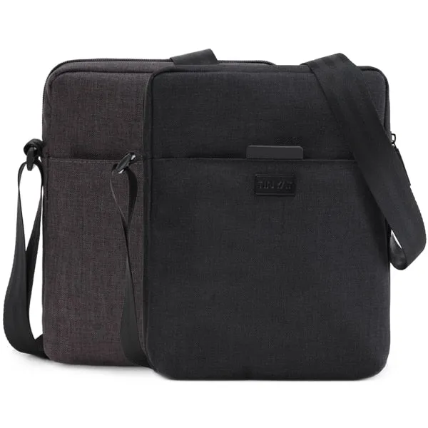 TINYAT Men's Bags Light Canvas Shoulder Bag For 7.9' Ipad Casual Crossbody Bags Waterproof Business Shoulder bag for men 0.13kg