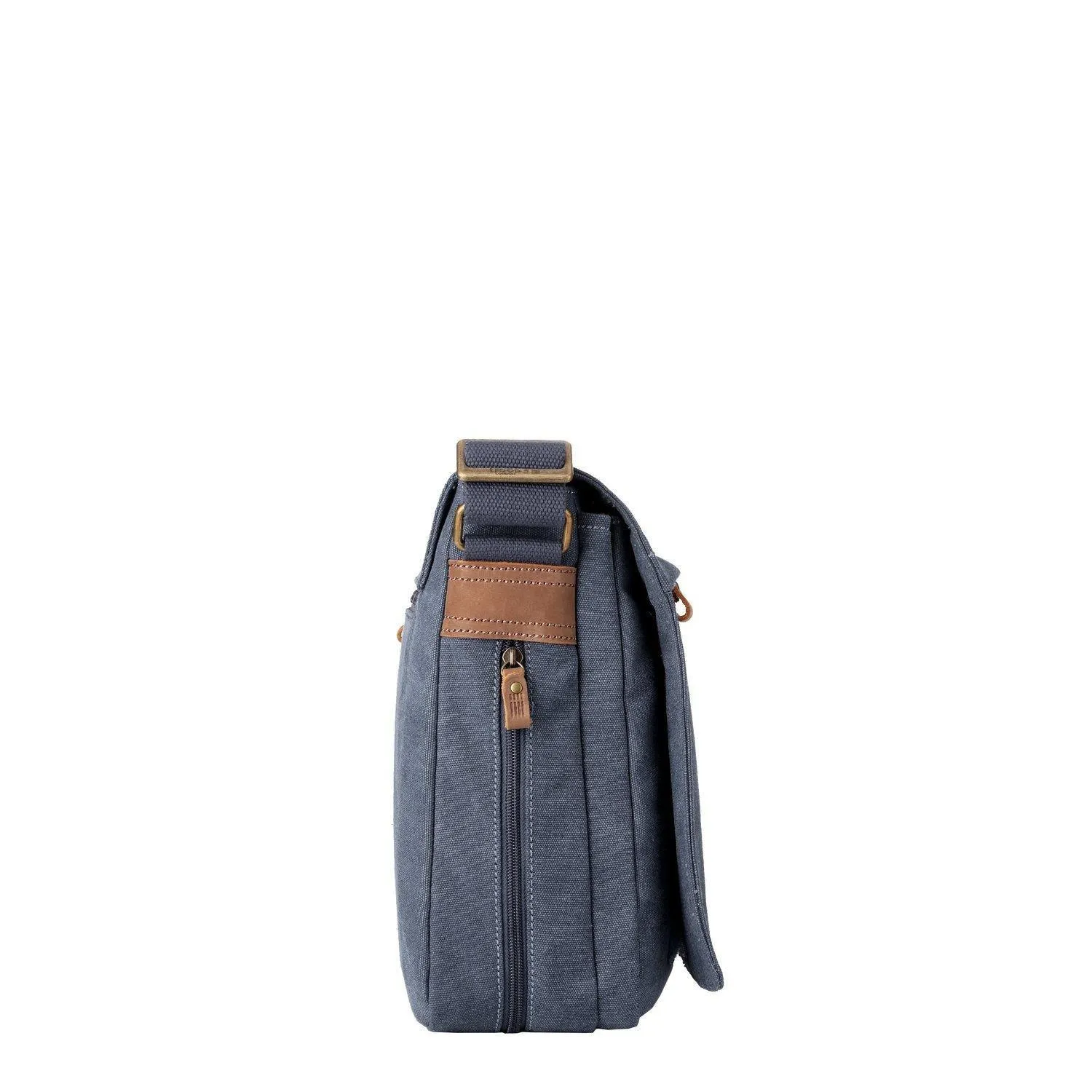 TRP0240 Troop London Classic Canvas Laptop Messenger Bag - 16.5 Diagonally