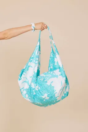 Turquoise Sea Banana Shoulder Bag